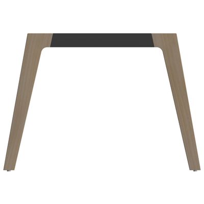 3253310171817-Bureau WOODY Manager - L210 x P100 x H72,5 cm - console retour à droite L200 x P60 cm - pieds carbone - plateau carbone chants imita--1