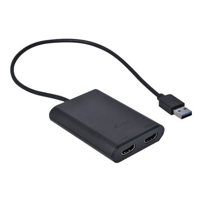 8595611701986-i-Tec - Adaptateur vidéo externe - USB 3.0 - 2 x HDMI-Angle gauche-1