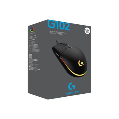 5099206089235-Logitech G102 LIGHTSYNC - Souris filaire - noir-Angle gauche-6