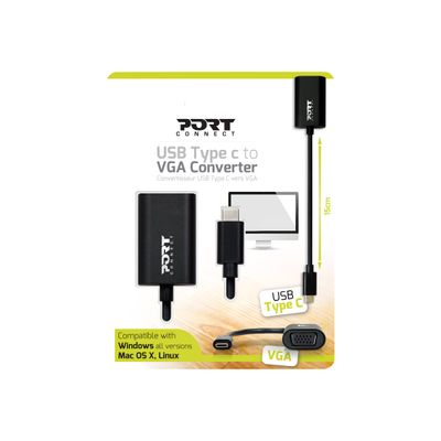 3567049001254-PORT Connect - convertisseur USB-C (M) vers VGA (F)-Avant-5