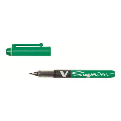 4902505143687-Pilot V Sign Pen - Feutre - pointe moyenne - vert-Angle gauche-1