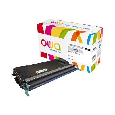 3112539625436-Cartouche laser compatible Lexmark C746H1KG - noir - Owa K15850OW-Avant-0