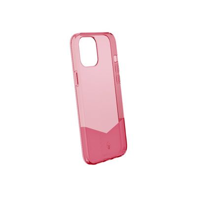 3571211443360-Force Case Pure - coque de protection pour Iphone 12 Pro Max - transparent rouge-Arrière-1