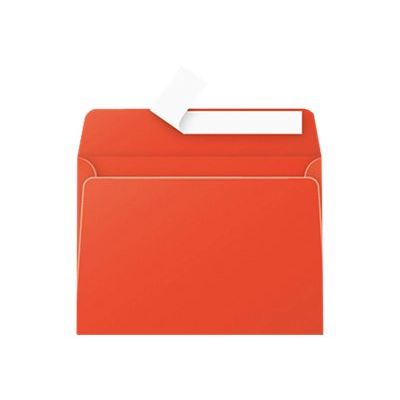 3329680559965-Pollen - 20 Enveloppes - 114 x 162 mm - 120 g/m² - rouge corail-Avant-0