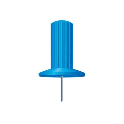 3364220149022-Exacompta - 25 Épingles papic - 10 mm - bleu-Avant-0