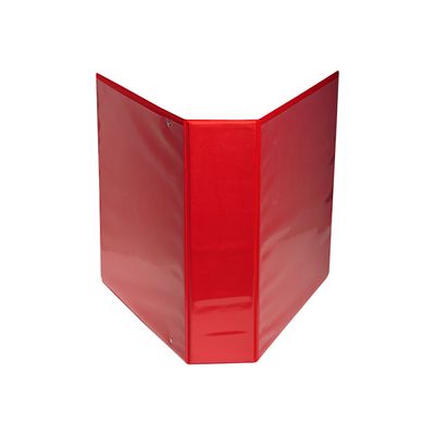 3130635518452-Exacompta Kreacover - Classeur à anneaux personnalisable - Dos 86 mm - A4 Maxi - rouge - 3 poche-Gauche-4