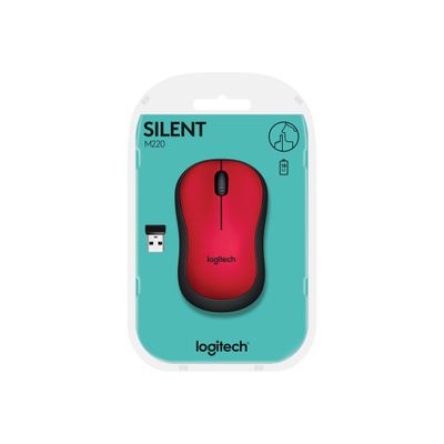 5099206066212-Logitech M220 - souris sans fil silencieuse - rouge-Avant-4