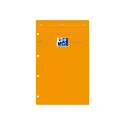3020121062845-Oxford - Bloc notes - A4 + - petits carreaux - 80G-Avant-0