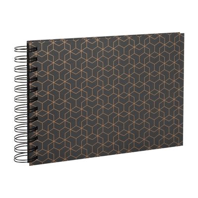 3130630153832-Exacompta Arty - Album photos 23 x 16 cm - gris-Angle gauche-1