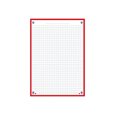 3020120120676-Oxford - Pack de 30 Fiches Bristol Scribzee - A5 - petits carreaux - perforées - rouge-Avant-1
