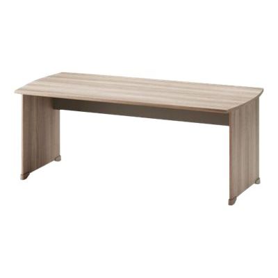 3483600783905-Bureau JAZZ+ - 180 cm - Pieds panneaux - Chêne gris-Angle droit-0