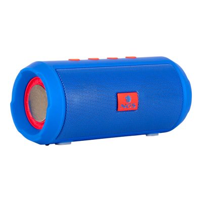 8435430611588-NGS Roller Tumbler - Mini enceinte sans fil - bluetooth - bleu-Angle gauche-2