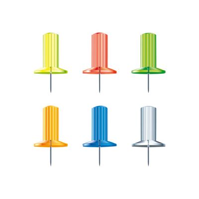 3364220149459-Exacompta - 25 Épingles papic - 10 mm - couleurs transparentes assorties-Avant-0
