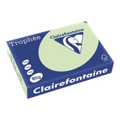 0400000017778-Clairefontaine Trophée - Papier couleur - A4 (210 x 297 mm) - 80 g/m² - Ramette de 500 fe-Angle gauche-0