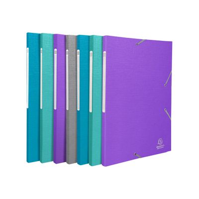3130630556503-Exacompta Teksto - Chemise à 3 rabats - A4 - pour 300 feuilles - disponible dans différen-Angle gauche-3