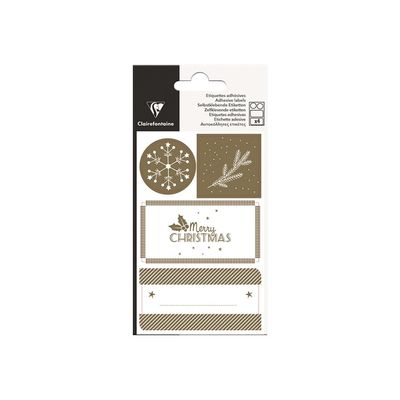 3329686170348-Clairefontaine - Sachet de 16 étiquettes Noël-Avant-1