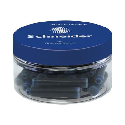 4004675111340-Schneider - 30 cartouches d'encre - bleu-Avant-0