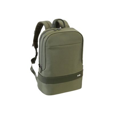 8032572168057-Nava Easy+ Large - Sac à dos pour ordinateur portable 15,6" et porte-Ipad - vert forêt-Angle gauche-0