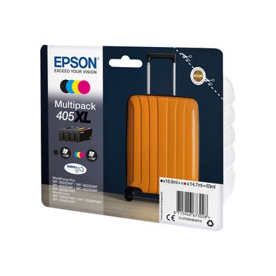 8715946673028-Epson 405XL Valise - pack de 4 - noir, jaune, cyan, magenta - cartouche d'encre originale-Angle droit-0