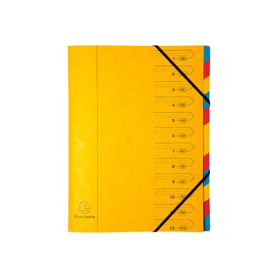 3130630541202-Exacompta Nature Future - Trieur agrafé 12 compartiments - disponible dans différentes couleurs-Avant-2