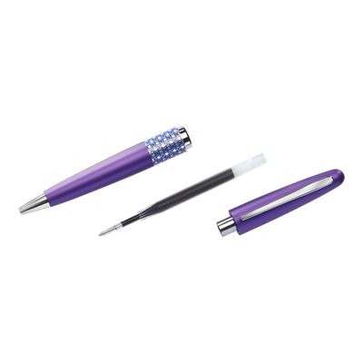 4902505505270-Pilot Retro Pop - Stylo à bille violet/ ellipses-Angle gauche-1