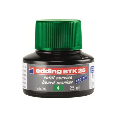 4004764780211-edding BTK 25 - Recharge d'encre marqueur pour tableaux blancs - vert-Avant-0