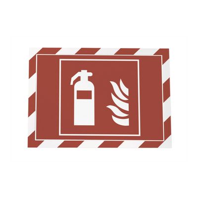 4005546406565-Durable Duraframe Security - 2 Cadres d'affichage bicolore - A4 - rouge/blanc (encadrement magnét-Avant-1