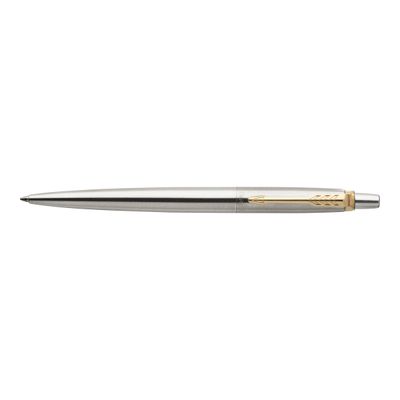 3501179531823-Parker Jotter Standard - Stylo à bille - moyen - encre bleue - Acier Gt-Avant-0