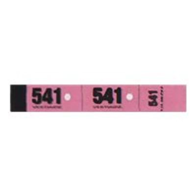 3416790264206-ELVE - 20 Carnets de 50 tickets de vestiaire 3 volets - 30 x 200 mm - numéroté - rose-Avant-0