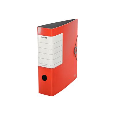 4002432110797-Leitz 180° Solid - Classeur à levier - Dos 82 mm - A4 - pour 500 feuilles - rouge-Angle gauche-0