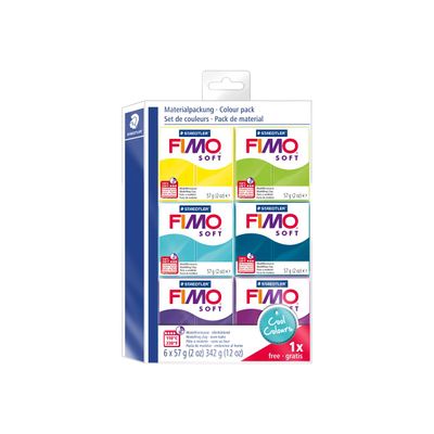 4007817043004-Pâte fimo SOFT - Kit de modelage  - couleurs froides-Angle gauche-0