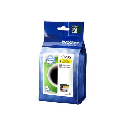 4977766789387-Brother LC3233 - jaune - cartouche d'encre originale-Angle droit-0
