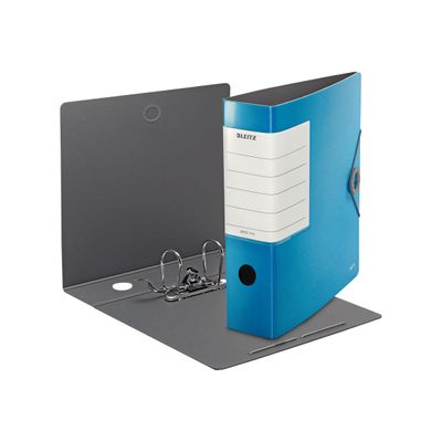 4002432110803-Leitz 180° Solid - Classeur à levier - Dos 82 mm - A4 - pour 500 feuilles - bleu-Multi-angle-1