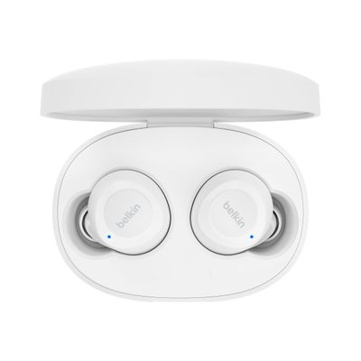 0745883855100-Belkin SoundForm Bolt - Écouteurs sans fil avec micro - intra-auriculaire - Bluetooth - blanc-Haut-2