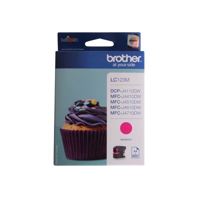 5014047563102-Brother LC123 - magenta - cartouche d'encre originale-Avant-3