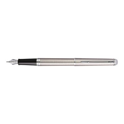 3501170920435-Waterman Hemisphere - Stylo plume acier - pointe fine-Angle gauche-0