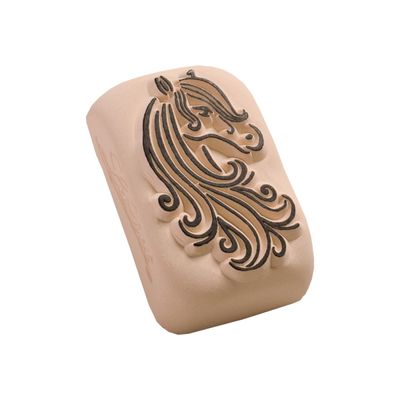 8718503972350-LaDot - Pierre pour tatouage éphémère - en céramique - taille M (2 x 4 cm) - cheval -Angle gauche-0