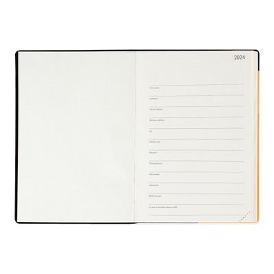 8053610789409-Agenda 1 jour par page - 12 x 18 cm - abricot - Legami Colours Collection-Avant-3