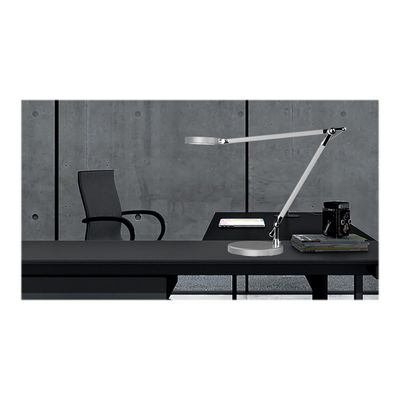 3595560014286-Unilux - Lampe de bureau Senza 2 - LED - multiples réglages - gris métal-Avant-4