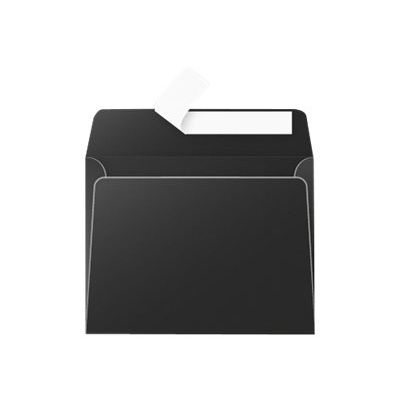 3329680583106-Pollen - 20 Enveloppes - 90 x 140 mm - 120 g/m² - noir-Avant-0