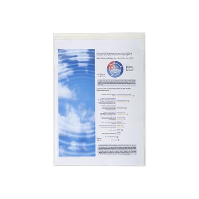 3130631053827-Exacompta - Pochette de protection - A4 simple - translucide incolore-Avant-0