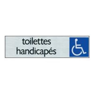 40582870-Pickup - Plaque de signalisation - 165 x 44 mm - WC (handicapés)-Avant-0