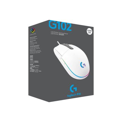 5099206089242-Logitech G102 LIGHTSYNC - Souris filaire - blanc-Angle gauche-6
