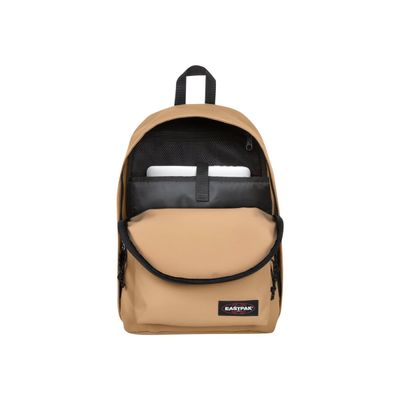 3663991031063-EASTPAK Out Of Office - Sac à dos beige avec compartiment pour ordinateur portable-Avant-3