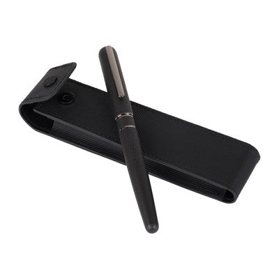 3108722429202-Oberthur Athènes - Roller - noir/gun-Angle gauche-2