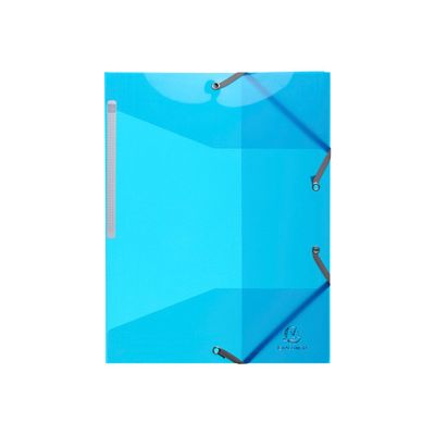 3130630556725-Exacompta Iderama PP - Chemise polypro à rabats - A4 - pour 250 feuilles - bleu clair-Avant-0
