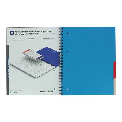 3020120134468-Oxford Student Multinotes - Cahier à spirales A4+ - 160 pages - feuilles perforées détachables - g-Avant-5
