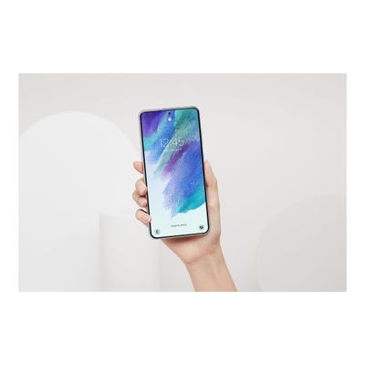 8806092590571-Samsung Galaxy S21 FE - Smartphone - 5G - 128 Go - blanc-Angle gauche-7