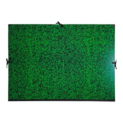 2012349333235-Exacompta - Carton à dessin - 52 x 72 cm - vert - fermeture par cordons-Avant-0
