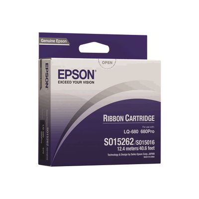 0010343601345-Epson S015262 - noir - ruban d'impression original-Angle gauche-2